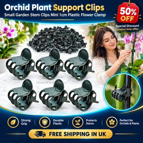 Orchid plant support clips - support,