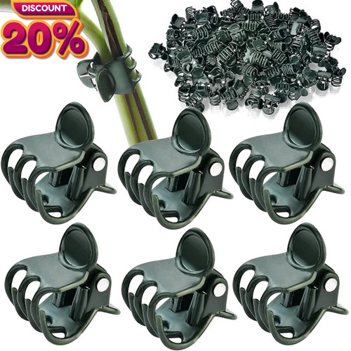 Plastic plant support clips - plant,