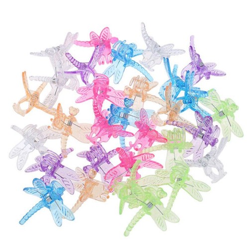 Dragonfly orchid clips set - dragonfly,