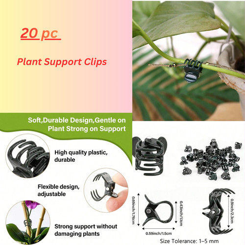Orchid plant support clips - plant,