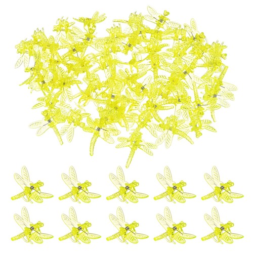 100 pack orchid clips plastic - orchid,